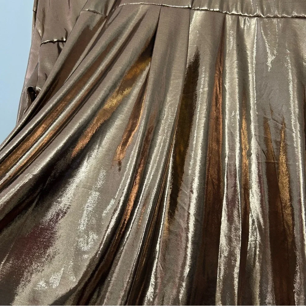 Anthropologie Shine  Gold Button Down Shirt  L - Picture 5 of 16